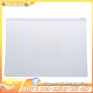 White Clear Size A5 Paper Slider Zip Closure Folders Files Bags 20 Pcs