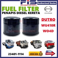 FIS Fuel Filter Hino Dutro WU410R WO4D F-2244 23401-1114 Penapis Diesel Lori Lorry Kereta 4x4