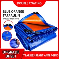 Blue Orange transparent  Waterproof Canvas Tarpaulin Sheet Canopy Camping Kanvas Khemah Pasar Malam 