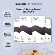 Seedbee Herb Water Hair Colour - For Grey Hair Coverage 10g/1Box (30g) [Medium Brown / Dark Brown / 
