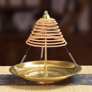 金色香爐架 檀香盤香座 24小時蚊香托 香港熱賣香薰配件- 金色合金香盤（80%人選擇） 均碼