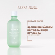 Nước Tẩy Trang Tảo Biển Zakka Naturals Sạch Mềm Mịn Và Hỗ Trợ Sáng Da 500ml