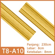 list wallpaper dinding 3d murah lis plafon tempel sudut atas atap rumah wall moulding tembok COD 10 meter 2.3m*8cm*8mm