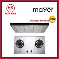 (HOB + HOOD) Mayer MMGH222 Glass / MMSS222 Stainless Steel Hob + Mayer MMSIA900HS / MMSIA900HS BK Sl