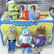 SpongeBob SquarePants Bikini Bottom Buddies Plush Doll Keychain Gantungan Kunci Gantungan Tas Bikini