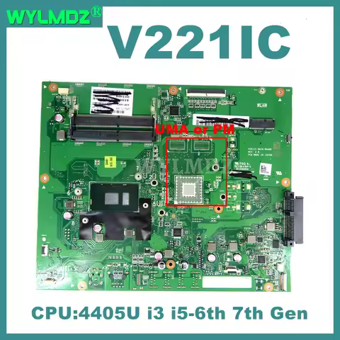 V221IC Motherboard For Asus V221 V221I V221IC Mainboard with 4405U/i3 i5-6th 7th Gen CPU UMA / DIS 1