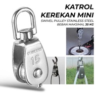 KATROL MINI STAINLESS STEEL KATROL KEREKAN BARANG SERBAGUNA 400 KG SUPER KUAT M15-M50