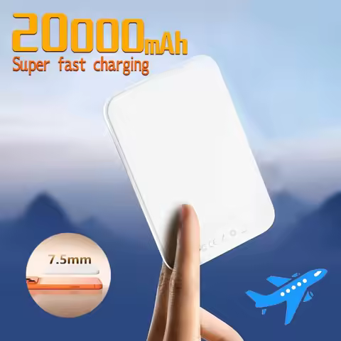 5000/20000mAh Magnetic PowerBank Wireless PD 22.5W Fast Charger For Magsafe Portable Auxiliary Batte