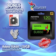 PAKET SSD DAN CADDY ADATA SU650 120GB Ultimate 2.5 Sata III