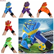 MAURICE 1 pair Kids Goalie Gloves, Double Sided Latex Finger Protection Goalkeeper Gloves, Riding Scooters Cushioning Antiskid Wear Resistant Play Football