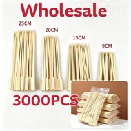 5000pcs Teppo Skewer BBQ Sticks Burger Kebab Skewer Barbeque Disposable Fruit Kabob