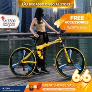 【🇸🇬 OFFICAL STORE】BEGASSO 26/ 24/ 20in SHIMANO Foldable Mountain Bike 21 Speed Folding Bicycle