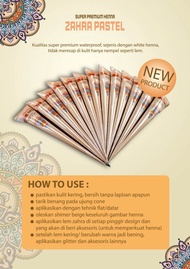 WHITE HENNA ZAHRA / ZAHRA WHITE HENNA / WHITE HENNA WATERPROOF / henna nude / henna pengantin / henn