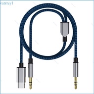VAT1 Fidelitys Type C To 3 5mm Double Output Audios Converters Cable 47 24inch