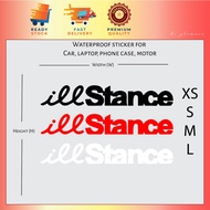[2pc] ILL Stance JDM sticker Reflective racing racecar sport rim mod Stiker Kereta car Waterproof Laptop Vinyl Decal