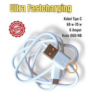 Original Charger Cable hp TECNO POVA 5 Ultra Fastcharging, Type C 70 WATT/ 5V-6 Ampere, Original cha