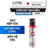 Gôm xịt tạo kiểu tóc GATSBY SET & KEEP SPRAY SUPER HARD 250ml