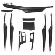 Real Carbon Fiber For BMW 5 Series G30 G32 G38 F90 M5 6GT 2018-2023 Car Center Console Dashboard Tri