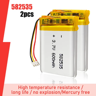 582535 602535 3.7V 600mAh Lithium Polymer Rechargeable Battery For GPS MP3 LED Light Bluetooth Heads