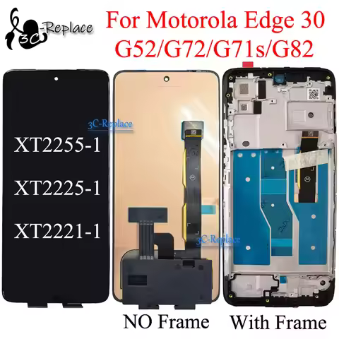 AMOLED / TFT 6.6inch For Motorola Edge 30 Moto G52 G72 G71s G82 LCD DIsplay Touch Screen Digitizer P