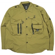 South2 West8 S2W8 23SS Made in Japan Tenkara Trout Shirt - Poly Stretch Twill, MR712 M Moss Long Sle