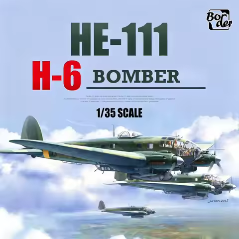 Border model assembled aircraft model kit BF-018 HE-111 H6 bomber (full interior, with full nail lin