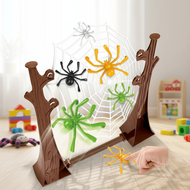 Halloween Spider Web Bouncing Game with Launching Spiders, Family Interactive Toy  Permainan Lompata