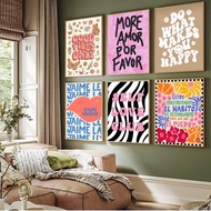 Minimalist Eclectic Love Quotes, Modern Wall Art, HD Canvas Print Poster, Home, Living Room, Room, D