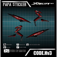 XEON GT STRIPING, Xeon GT Motorcycle Sticker, Xeon GT racing Sticker Hv3
