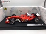 Ready Stock 1: 18 Hot Wheels F1 Ferrari Fleet 2004 Schumacher F2004 Car Model