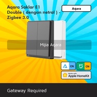 Aqara Double E1 Switch (with Neutral) Homekit - Zigbee 3