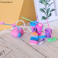 [DreamNest] 9pcs Mini Mop Broom Toys Cleaning Tools Kit Doll House Clean Toys (th)