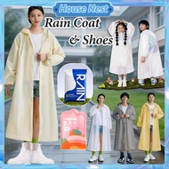 Adult Rain Coat Waterproof Foldable Thick EVA Unisex Outdoor Travel Rainwear Hoodie Poncho Rainsuit