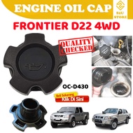 S2U Engine Oil Cap Nissan Frontier D22 4WD 15255-21B00 Penutup Minyak Hitam Kereta 4x4