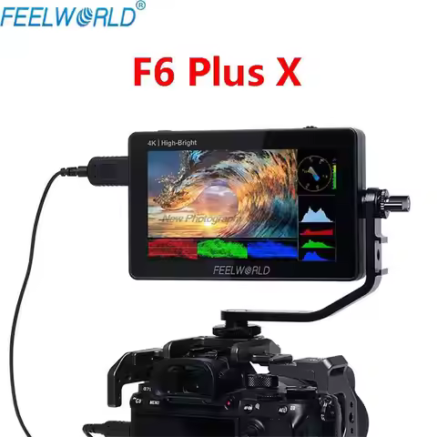 FEELWORLD F6 PLUS X Touch Screen 5.5 Inch Portable Monitor Camera DSLR 3D LUT Full HD Video 4K Monit