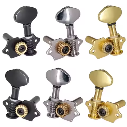 A Set of 3R3L Vintage Open Gear String Tuners Tuning Pegs Key Machine Head For Acoustic Classical Gu