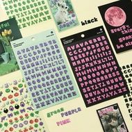 [iconic] Puffer 3D Alphabet Sticker Pack | Korean Letter Stickers for Planner & Journal