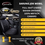 Sarung Jok Calya 3 Baris Bahan MBtech Camaro / Sarung Jok Mobil 3 Baris / Jok Mobil 3 Baris - MBtech