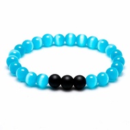 Blue cat eye gemstone bracelet