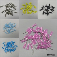 1000 Pcs Dental Acid Etch Flow tip Prebent Needle for Irrigation Dispensing Flowing Syringe Tips 18/