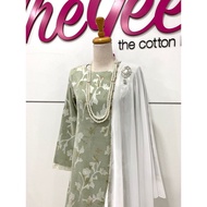 Kurung Riau Casa Ruby in Sage Green