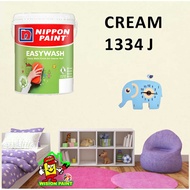 CREAM 1334 J ( 18L ) Nippon Paint Interior Vinilex Easywash Lustrous / EASY WASH / EASY CLEAN