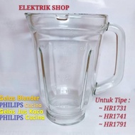 GELAS JUS KACA BLENDER PHILIPS CUCINA MODEL LAMA TIPE HR-1741