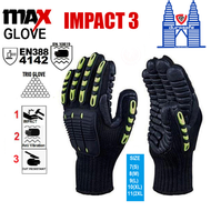 MaxGlove Impact 3 Anti-Vibration Glove EN388 & EN10819 Approved