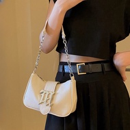 Delicate Handbag Women Shoulder Underarm Crossbody Small Square Bag Daily Commuting Half Moon Bag