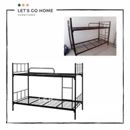 BLACK Double Decker Bed Frame | Double Decker Frame | Katil Double Decker | Katil 2 tingkat | Katil 