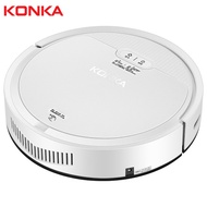 KONKA Robot Vacuum Cleaner Powerful Suction for Thin Carpet &amp; Hard Floor Large Dustbin Miniroom Func