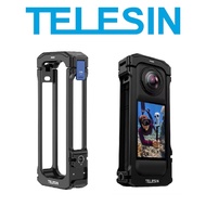 TELESIN Metal Cage Protector Housing Frame Expansion Case for Insta360 X4 Camera