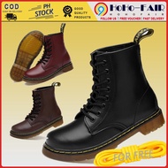 Classic Martin High Top Boots Unisex Dr.Martens Leather Thick Bottom Shoes Women Korean Fashion