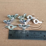 YELLOW EAR NUT M5 WING NUT M5 BUTTERFLY NUT CAST NUT 8 FOR 8 BOLT HOLE DIAMETER 5MM